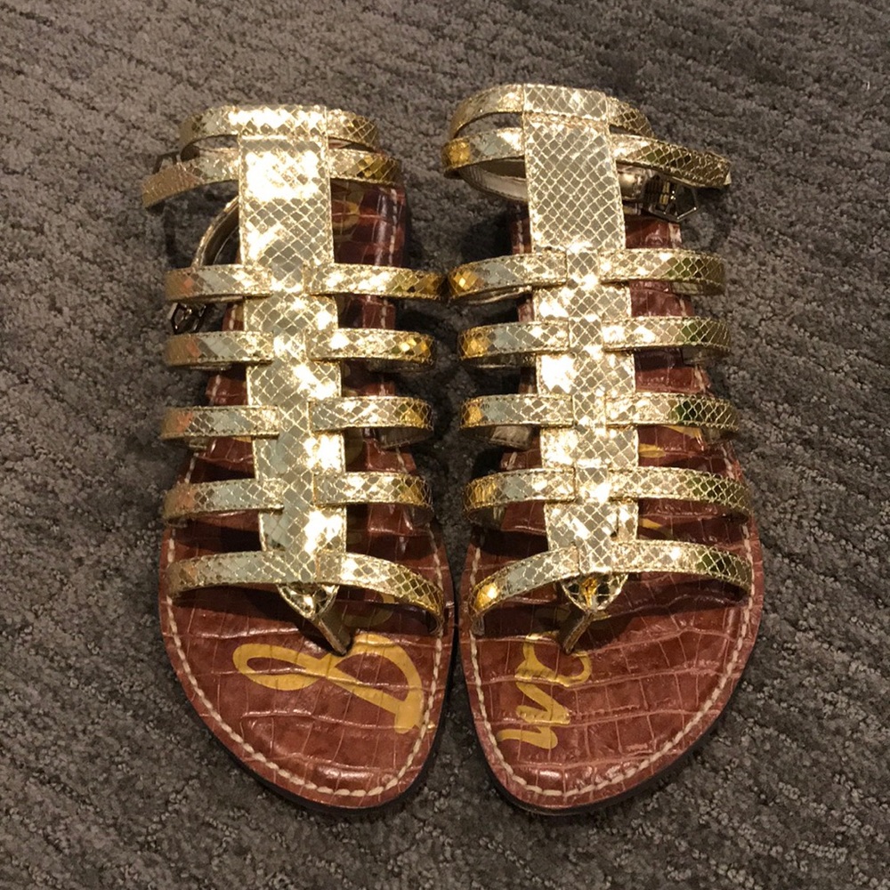 Gold Sam Edelman Gladiator Sandals